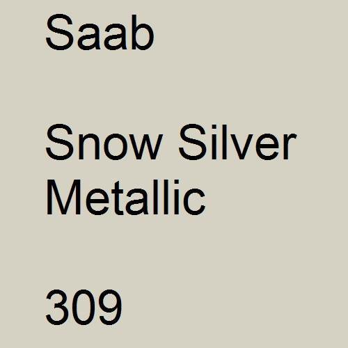 Saab, Snow Silver Metallic, 309.